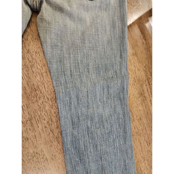 Women's vintage Y2K Mid-rise Jeans Straight 90's Light Denim Pants Blue boot cut - Picture 15 of 16